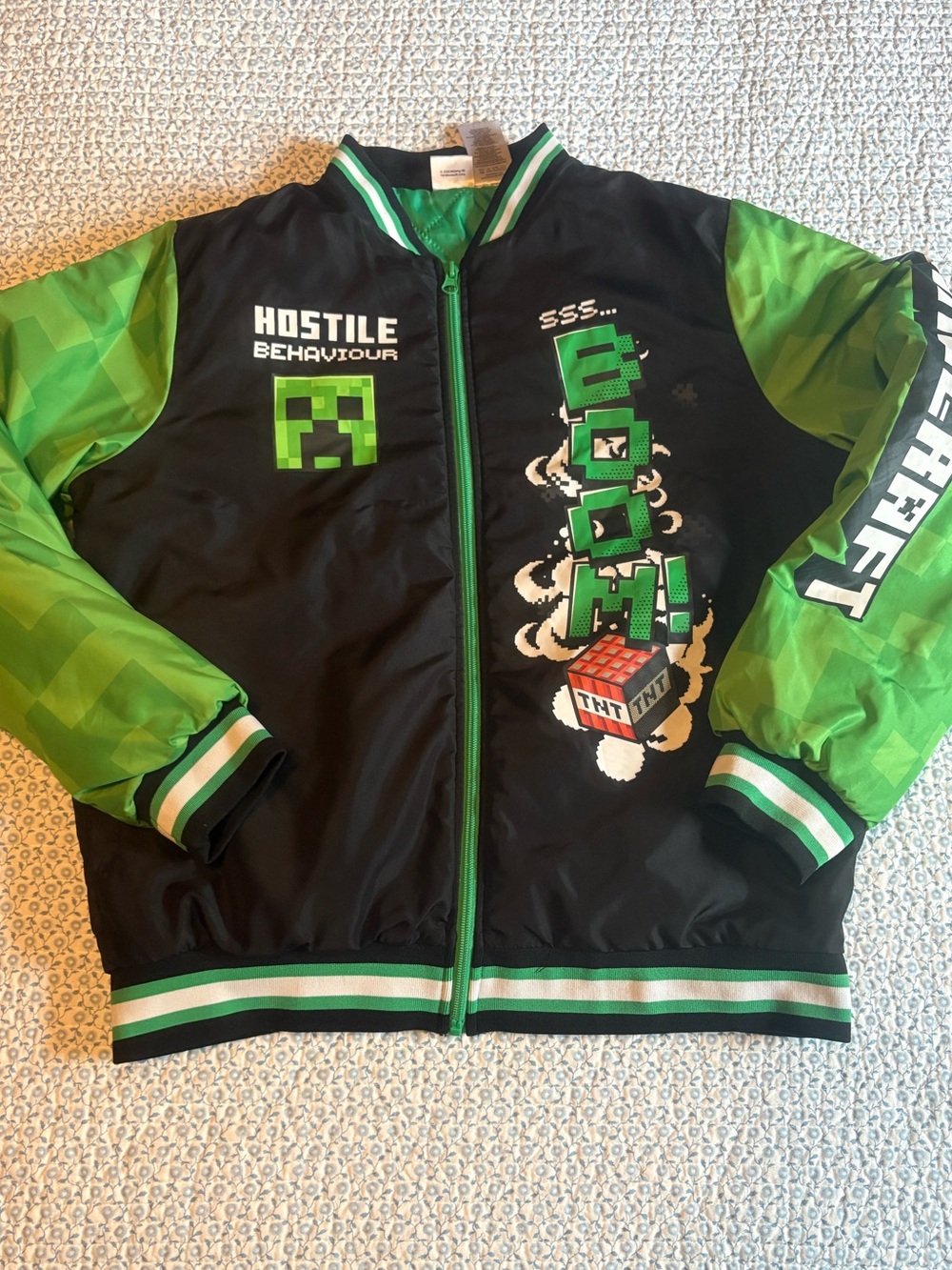 Minecraft Hostile Behavior Bomber Jacket